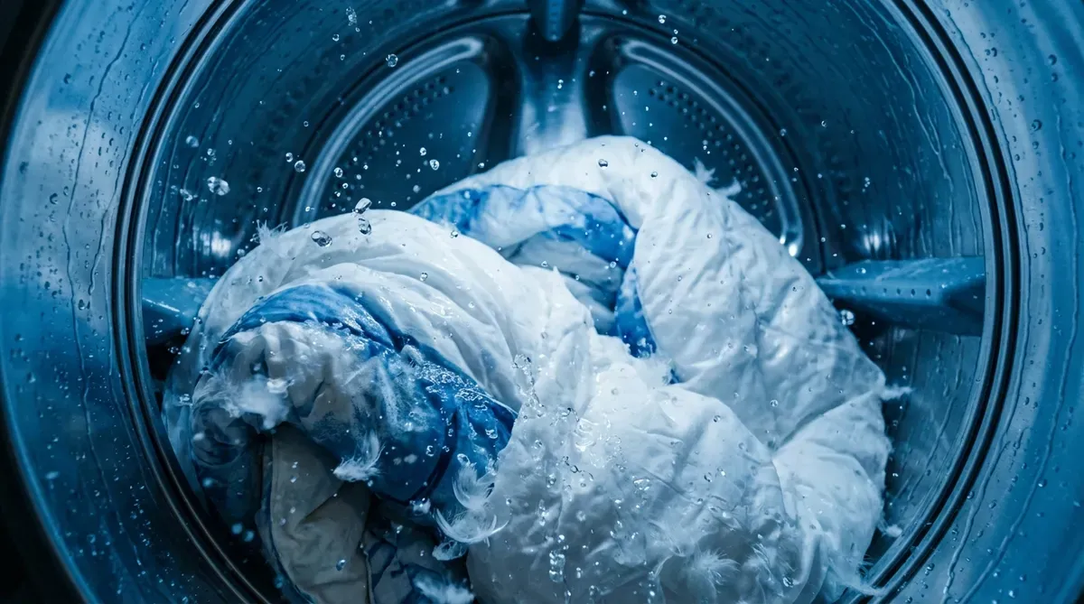 겨울 이불 세탁 및 관리 가이드: 소재별 세탁법부터 보관까지 3 구스 및 오리털 이불 관리